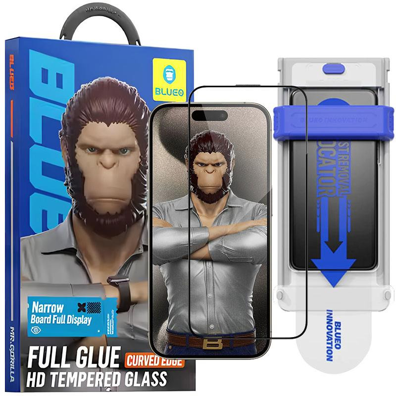 Защитное 3D стекло Blueo Hot Bending для Apple iPhone 16 Pro Max (6.9") (+ аппликатор) Херсон - изображение 7