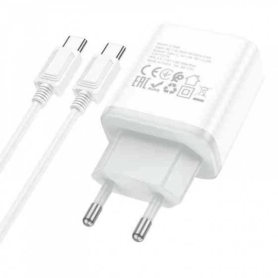 СЗУ Hoco C104A PD20W (1USB-C) + кабель Type-C to Type-C Херсон
