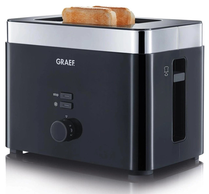 Тостер Graef TO-62 1000 Вт черный Київ - зображення 1