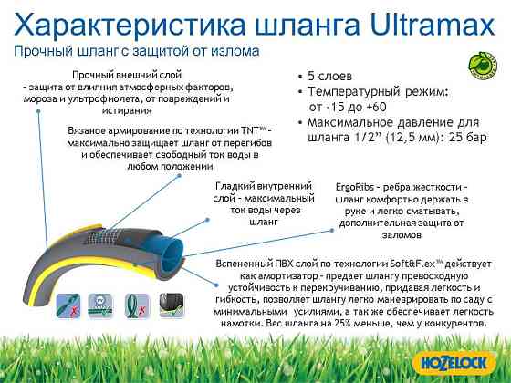 Шланг HoZelock 116251 TRICOFLEX ULTRAMAX 19 мм 25 м Київ