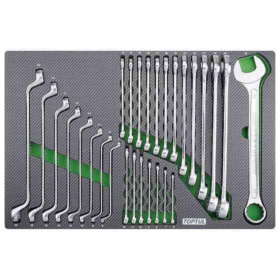 Тележка с инструментом (BUMPER SERIES) 7 секций 413ед. серый TOPTUL GE-41330 Харьков