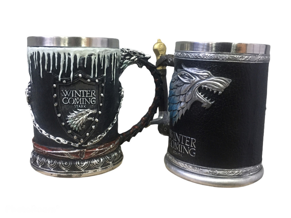 Подарочный Набор Кружка Чашка Бокал 3D Игра Престолов Game Of Thrones Winter Is Coming Stark Старк Київ - зображення 6