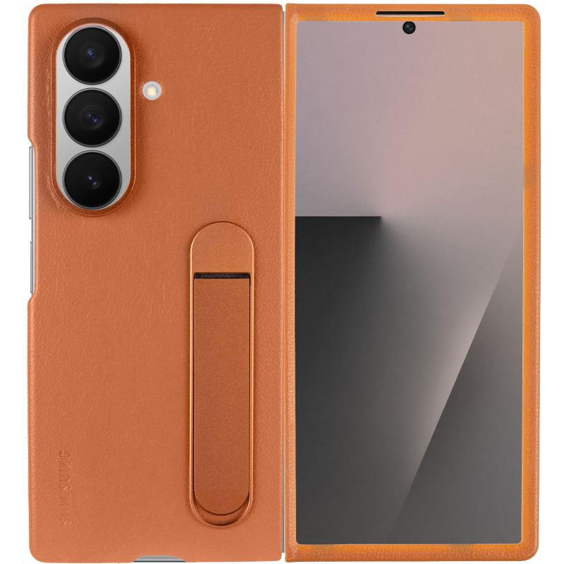 Уценка Кожаный чехол Leather Case (AAA) with stand для Samsung Galaxy Z Fold7 Херсон - изображение 2