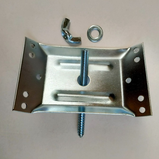 Кріплення ножки 70х1,5 мм стола пластина куточок в комплекті Нововолынск - изображение 2