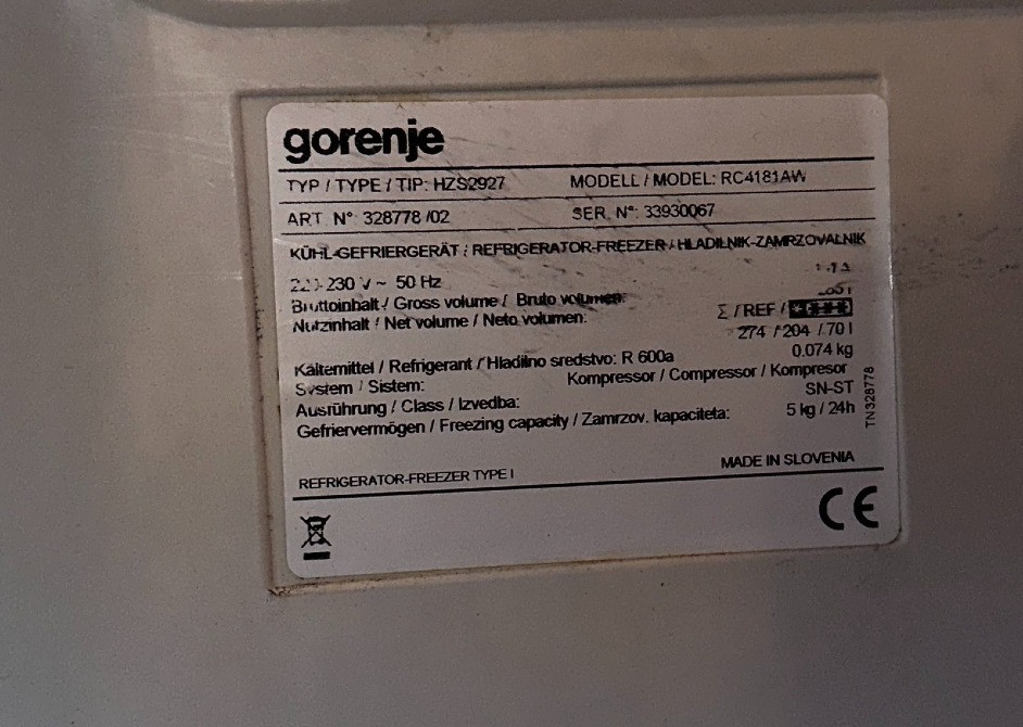 Холодильник фірми Gorenje. Б/у. Київ - зображення 4