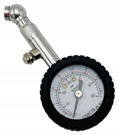 Манометр шинный 0-60 psi (4 bar)  AIRKRAFT TPGD0060-S Харків