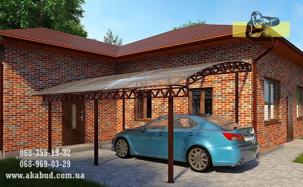 Навіс для автомобіля. Навіс для авто. Розпашні ворота Кривий Ріг - зображення 6