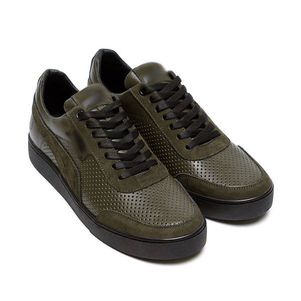 Чоловічі літні шкіряні кеди перфорація Киев - изображение 4