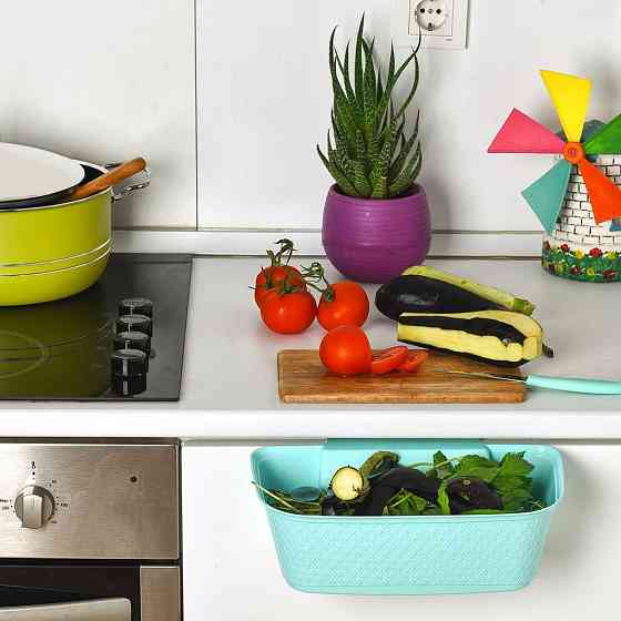 Мусорник для кухни навесной серый Київ