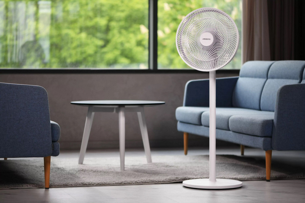 Вентилятор напольный с пультом Ardesto FN-B1140R 55 Вт белый Киев - изображение 3