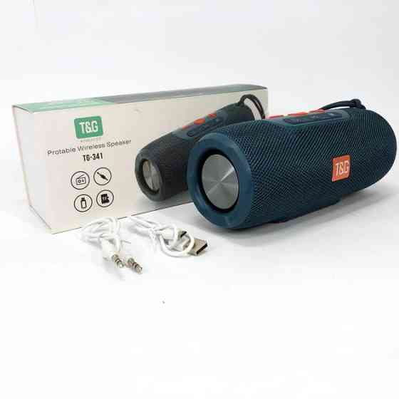 Колонка портативная Bluetooth T&G TG341 blue синяя Київ