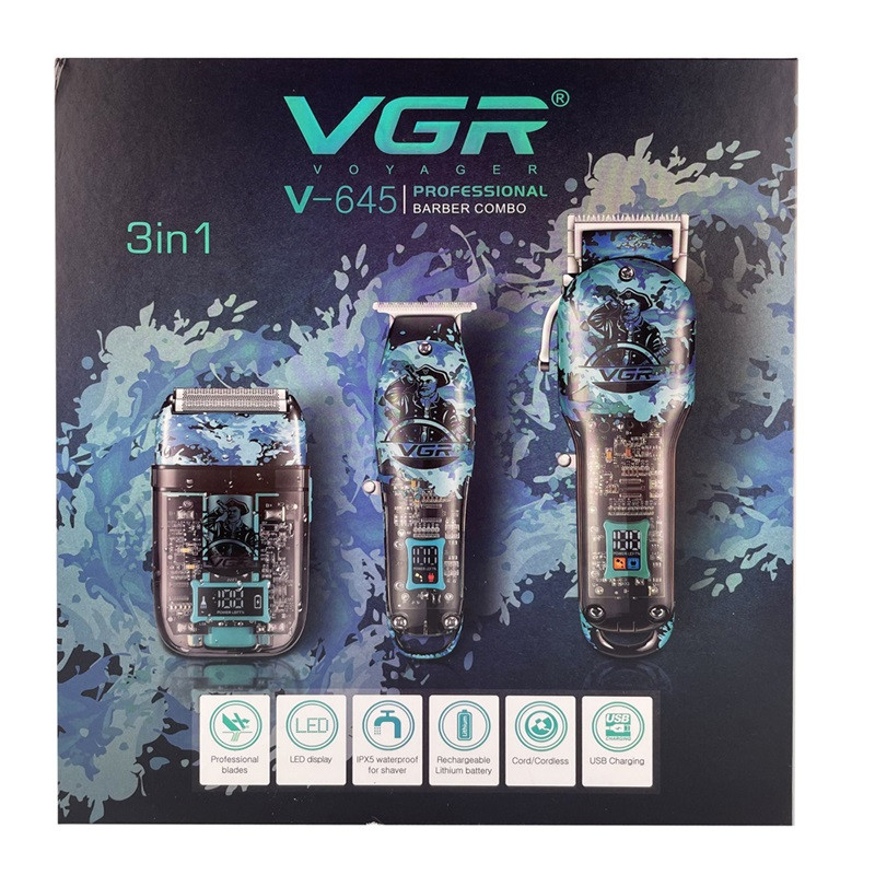 Комплект длят стрижки VGR V-645 голубой Київ - зображення 2