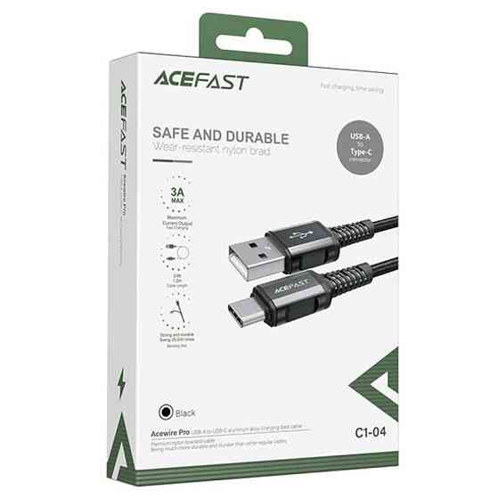 Дата кабель Acefast C1-04 USB to Type-C 3A (1.2m) Херсон