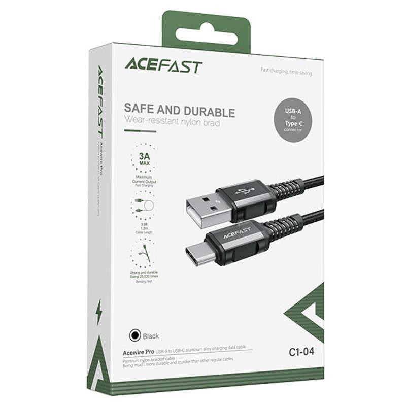 Дата кабель Acefast C1-04 USB to Type-C 3A (1.2m) Херсон - зображення 3