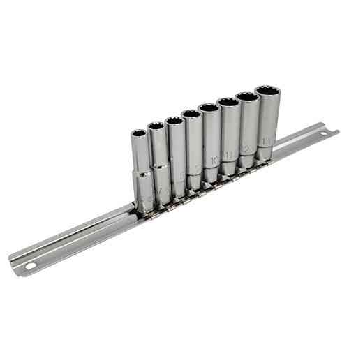 Набор длинных торцевых головок 12-гранных на планке 1/4" 8ед. 6-13мм TOPTUL GAAQ0804U-12 Харків