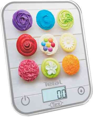 Весы кухонные Tefal Optiss Cake Pops BC50D4V0 5 кг серебристые Киев