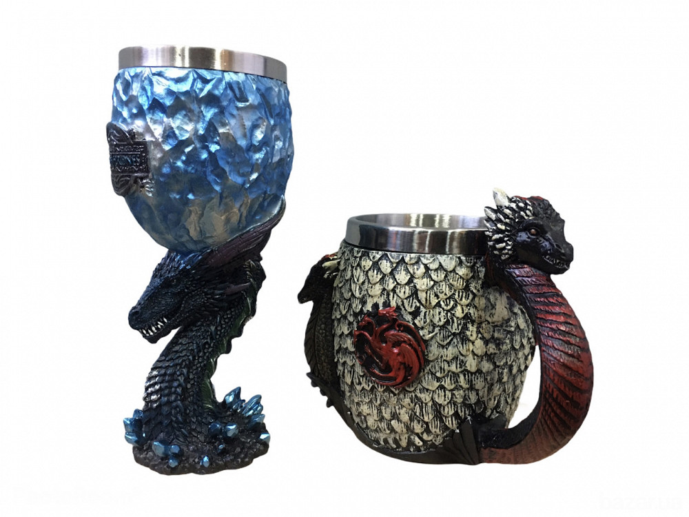 Подарочный Набор Кружка Чашка Бокал 3D Игра Престолов Game Of Thrones Fire and Blood Дом Таргариен Київ - зображення 4