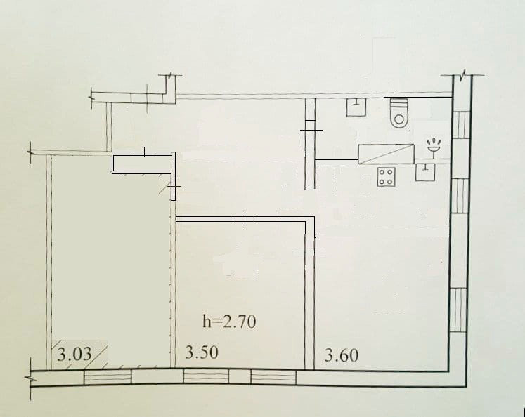 Продам #2к. кв. пр. Поля. Ремонт, автономное отопление Дніпро - зображення 2