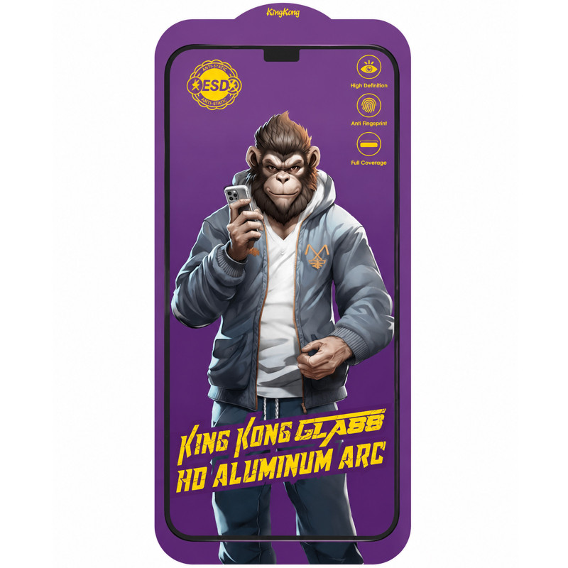Защитное стекло 5D Anti-static Purple (тех.пак) для Apple iPhone 11 / XR (6.1") Херсон - зображення 2