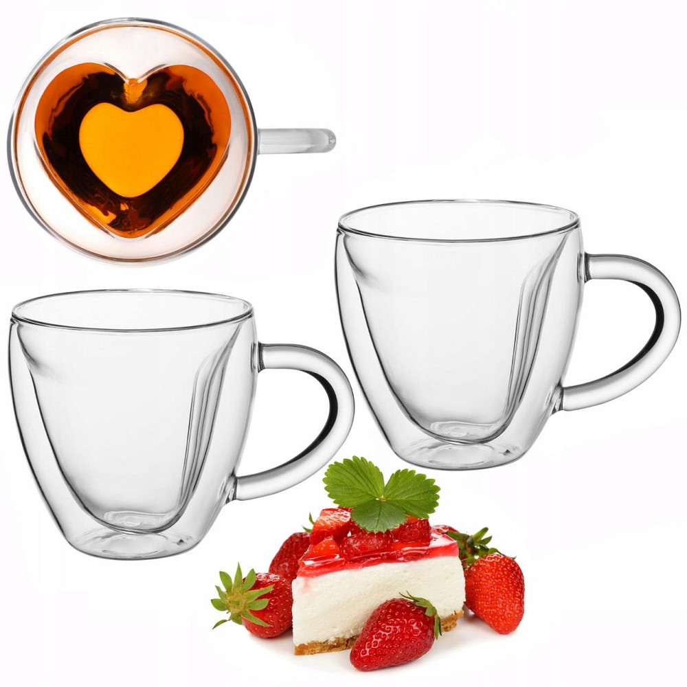 Набор чашек Kamille с двойными стенками 250 мл 2 шт (КМ 9006) Одесса - изображение 1