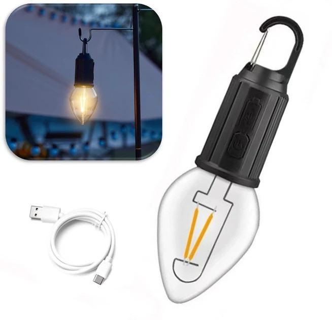 Акумуляторна лампочка ліхтар із карабіном Bailong BL-T03 Одесса - изображение 6