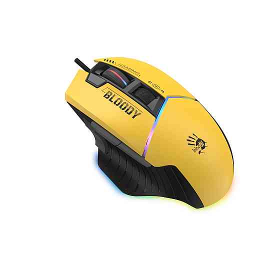 Мышь компьютерная проводная Bloody W95 Max Sports Lime желтая Киев