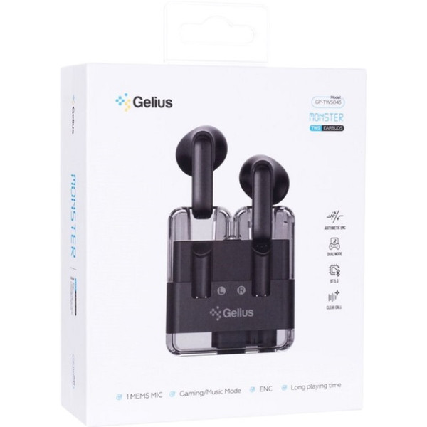 Bluetooth-гарнітура Gelius Monster GP-TWS043 Black (Код товару:41447) Харків - зображення 7