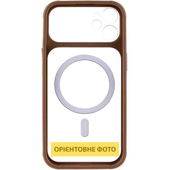 Чехол TPU+PC GETMAN Moon Clear with MagSafe для Apple iPhone 12 (6.1") Херсон