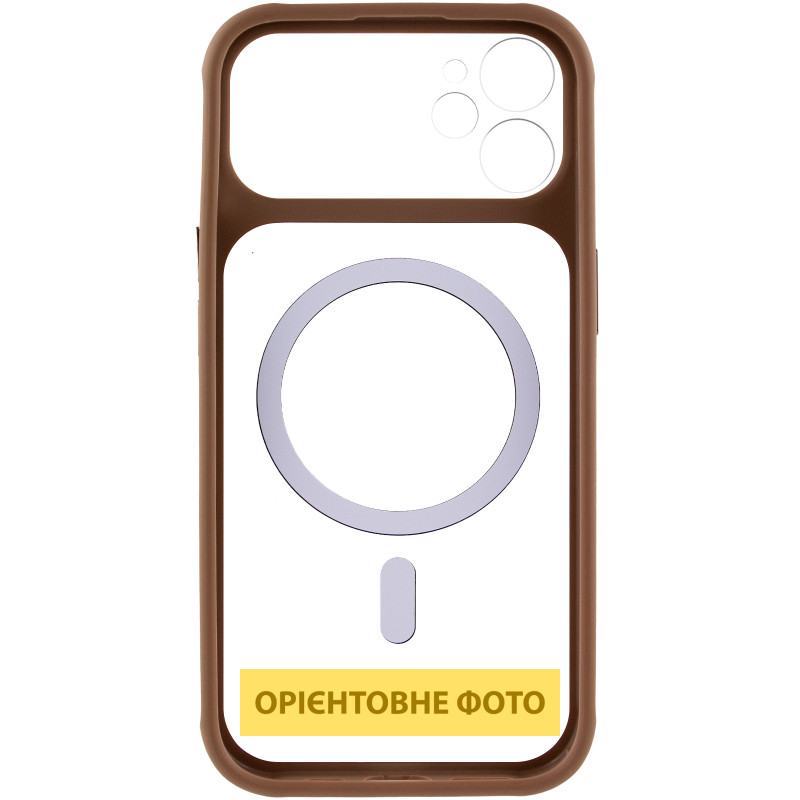 Чехол TPU+PC GETMAN Moon Clear with MagSafe для Apple iPhone 12 (6.1") Херсон - зображення 4