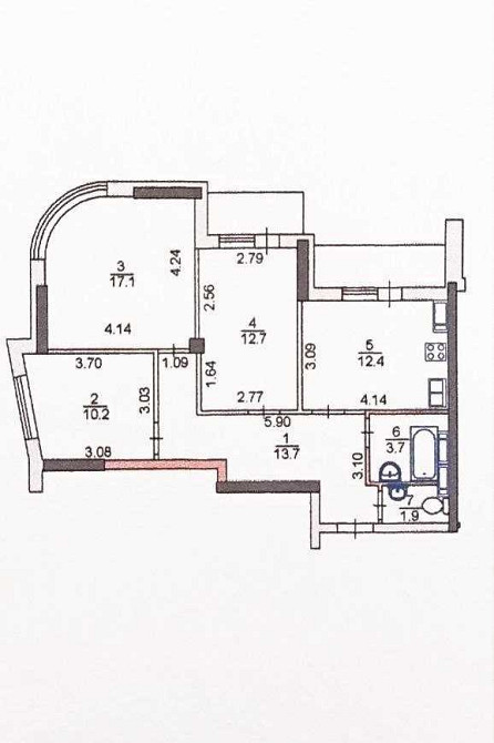 продажа 3-к квартира Киев, Днепровский, 115000 $ Київ - зображення 6