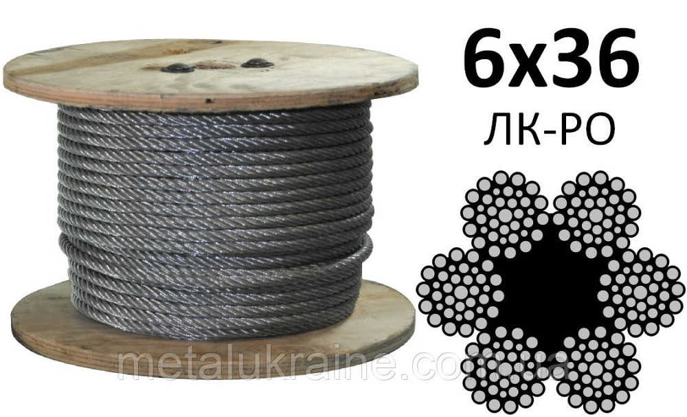 Трос стальной 31 мм Гост 7668-80 Київ - зображення 5