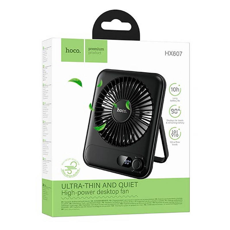 Портативный вентилятор Hoco HX607 handheld folding fan 2000 mAh Херсон - изображение 4