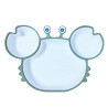 Тарілка дитяча на присосці на 3 секції Краб 6879 15х23 см блакитна Київ
