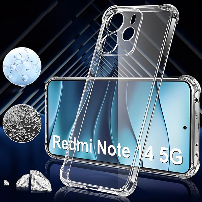 TPU чехол GETMAN Ease logo усиленные углы Full Camera для Xiaomi Redmi Note 14 4G (Europe version) Херсон - зображення 2