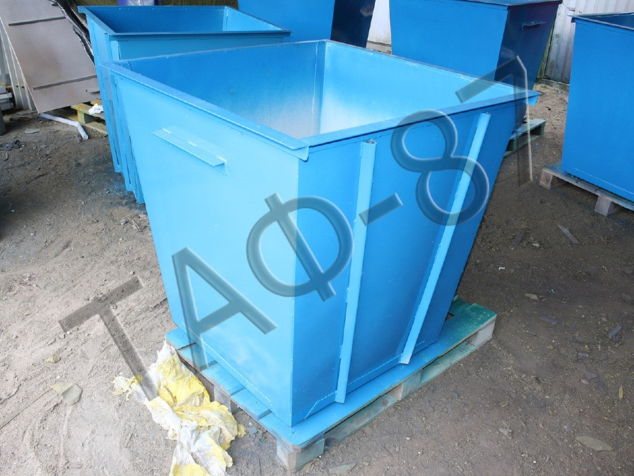 Бак для сміття 750 літрів металевий фарбований Харьков - изображение 2