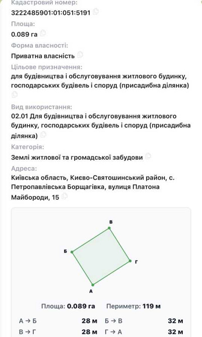 продажа участок под жилую застройку Киево-Святошинский, Петропавловская Борщаговка, 80000 $  - изображение 5