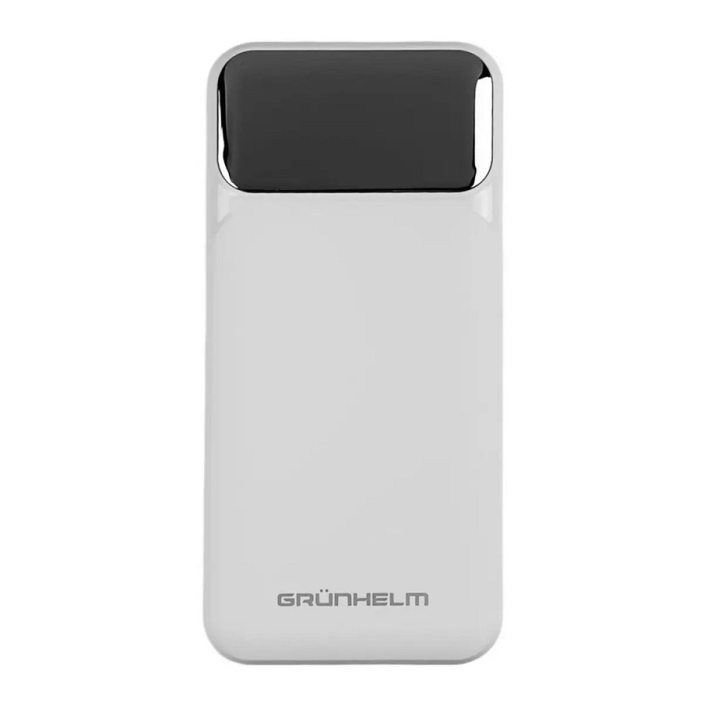 Повербанк Grunhelm GP-20WQC 20000 mAh белый Київ - зображення 1