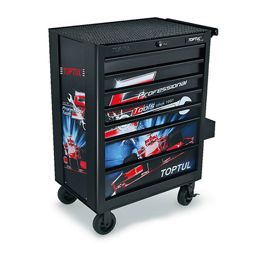 Тележка инструментальная для автосервиса 7 секций Special Limited Edition-BLACK TOPTUL TCAQ0707 Харьков - изображение 1