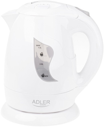 Электрочайник Adler AD 08 white 1 л белый Київ - зображення 2