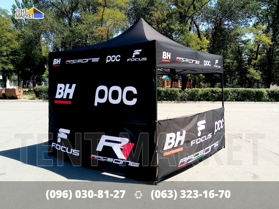 Виготовлення 3х3 шатри рекламні, промо-палатки, намети брендовані з логотипами, тенти з друком Запорожье - изображение 9