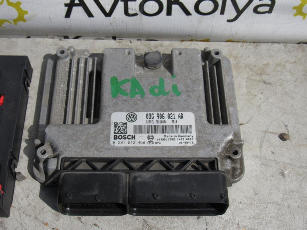Блок управления двигателем VW Caddy 1.9 tdi 2004-2010 (0281012469) комплект Ковель - изображение 2