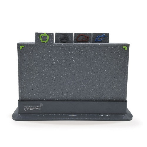 Набор разделочных досок Maestro с подставкой 29 х 19,5 см (MR 1787G) Одеса - зображення 1