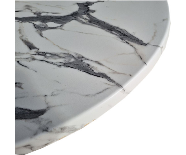 Стіл Вега80R круглий діаметр 80 см білий верзаліт Дніпро - зображення 3