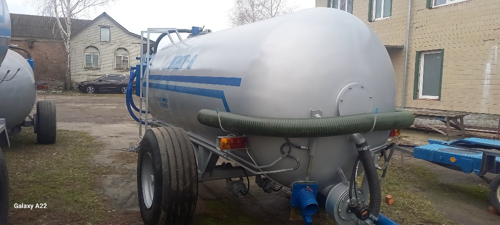 Бочка навозу МЖТ-8 одноосна вакумна з розкидачем Белая Церковь - изображение 1