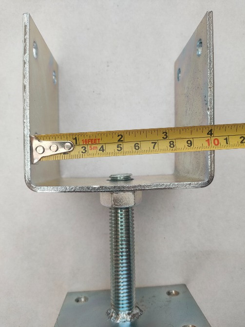 Кронштейн опора деревяного бруса консоль товщина 4 мм регульована Нововолинськ - зображення 2