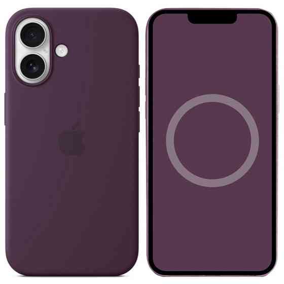 Чехол Silicone case (AAA) with Magsafe and Animation для Apple iPhone 16 (6.1") Херсон