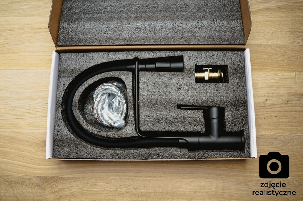 Змішувач кухонний POWER колір чорний BvsK-bk Хмельницький - зображення 3