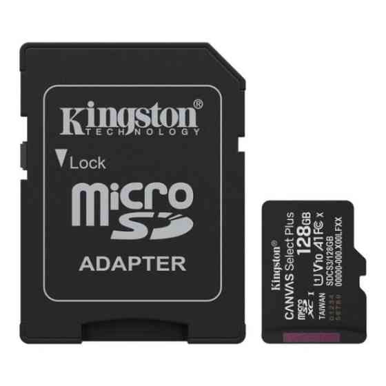 Карта пам'яті Kingston microSDXC 128GB Canvas Select Plus UHS-I R150MBs + SD-адаптер (SDCS3/128GB) Харків