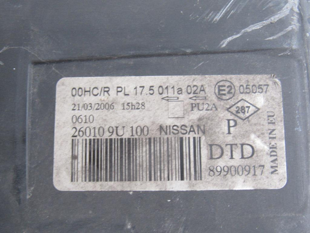 Фара правая Nissan Note 2005-2008 Ковель - изображение 2