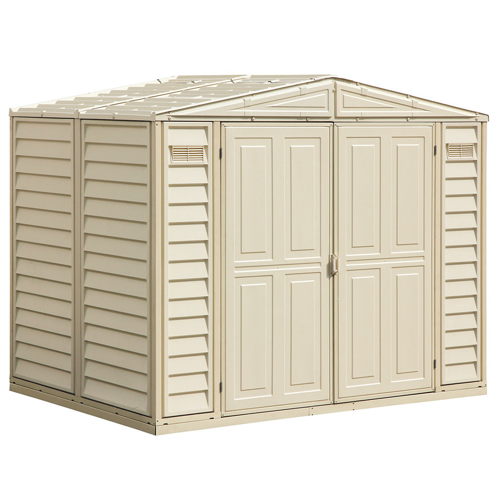 Сарай пластиковый DuraMate 240x163x186 см слоновая кость Київ - зображення 7